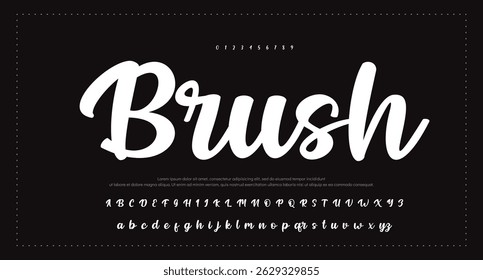 firma Caligrafía de fuentes Logotipo Script Pincel Tipo de fuente Letras de fuentes escritas a mano 