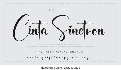 Signature Font Calligraphy Logotype Script Font Type Font lettering handwritten 