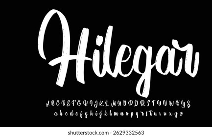 firma Caligrafía de fuentes Logotipo Script Pincel Tipo de fuente Letras de fuentes escritas a mano