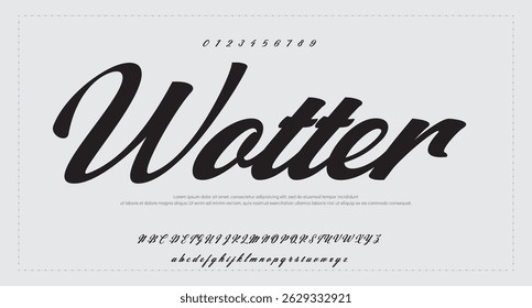 signature Font Calligraphy Logotype Script Brush Font Type Font lettering handwritten 