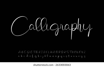 signature Font Calligraphy Logotype Script Brush Font Type Font lettering handwritten