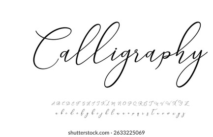 Signatur Schriftart Kalligrafie Logotyp Skript Pinsel Schriftart Schriftart Schriftart handschriftlich