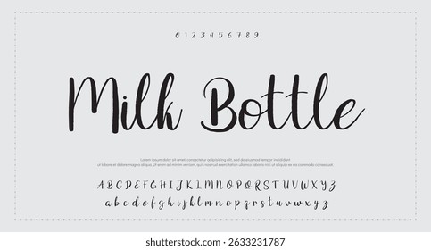 signature Font Calligraphy Logotype Script Brush Font Type Font lettering handwritten 
