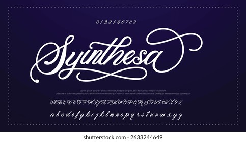signature Font Calligraphy Logotype Script Brush Font Type Font lettering handwritten 