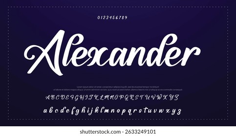 signature Font Calligraphy Logotype Script Brush Font Type Font lettering handwritten  