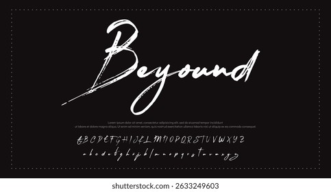 Signatur Schriftart Kalligrafie Logotyp Skript Pinsel Schriftart Schriftart Schriftart handschriftlich 