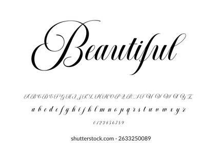 signature Font Calligraphy Logotype Script Brush Font Type Font lettering handwritten