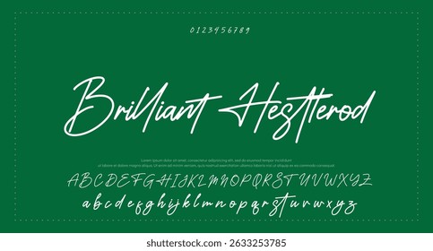 signature Font Calligraphy Logotype Script Brush Font Type Font lettering handwritten 