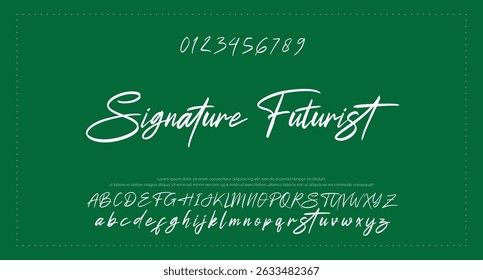 signature Font Calligraphy Logotype Script Brush Font Type Font lettering handwritten