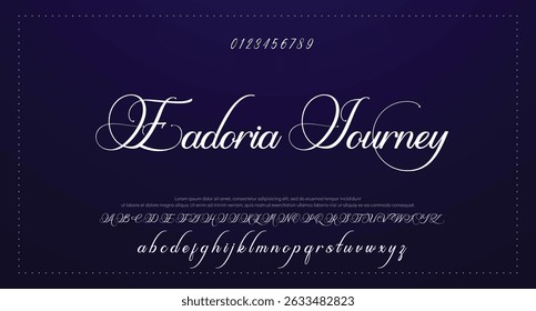 signature Font Calligraphy Logotype Script Brush Font Type Font lettering handwritten 