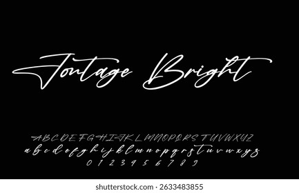 Signatur Schriftart Kalligrafie Logotyp Skript Pinsel Schriftart Schriftart Schriftart handschriftlich 
