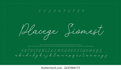 Signatur Schriftart Kalligrafie Logotyp Skript Pinsel Schriftart Schriftart Schriftart handschriftlich 