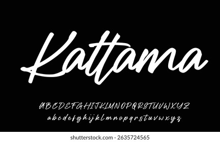 signature Font Calligraphy Logotype Script Brush Font Type Font lettering handwritten