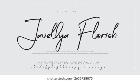 Signature Font Calligraphy Logotype Script Font Type Font lettering handwritten