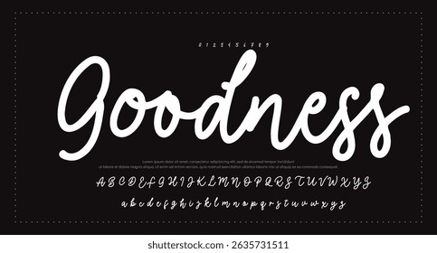firma Caligrafía de fuentes Logotipo Script Pincel Tipo de fuente Letras de fuentes escritas a mano
