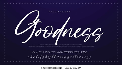 signature Font Calligraphy Logotype Script Brush Font Type Font lettering handwritten 