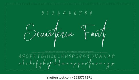 Signatur Schriftart Kalligrafie Logotyp Skript Pinsel Schriftart Schriftart Schriftart handschriftlich