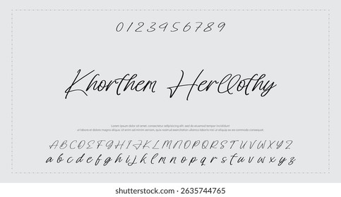 Signature Font Calligraphy Logotype Script Font Type Font lettering handwritten 