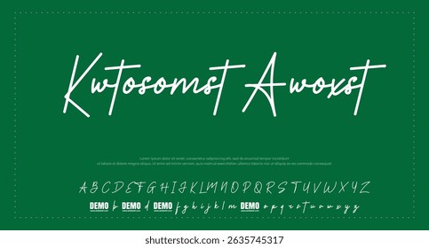 signature Font Calligraphy Logotype Script Brush Font Type Font lettering handwritten 