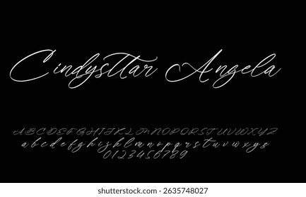 Signature Font Calligraphy Logotype Script Font Type Font lettering handwritten