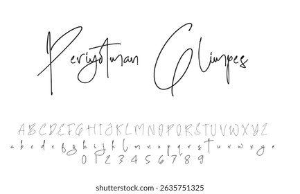 signature Font Calligraphy Logotype Script Brush Font Type Font lettering handwritten