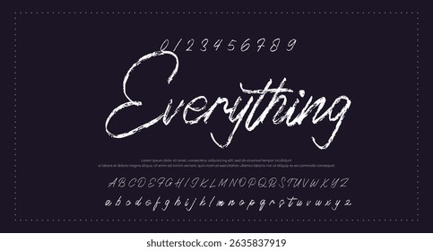 signature Font Calligraphy Logotype Script Brush Font Type Font lettering handwritten 