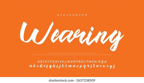 signature Font Calligraphy Logotype Script Brush Font Type Font lettering handwritten