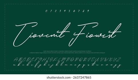 signature Font Calligraphy Logotype Script Brush Font Type Font lettering handwritten