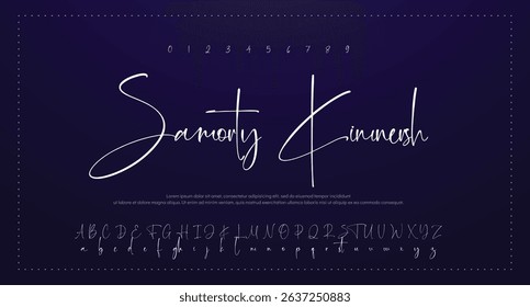 
signature Font Calligraphy Logotype Script Brush Font Type Font lettering handwritten 