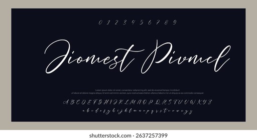 
signature Font Calligraphy Logotype Script Brush Font Type Font lettering handwritten 