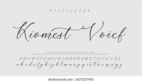
signature Font Calligraphy Logotype Script Brush Font Type Font lettering handwritten 