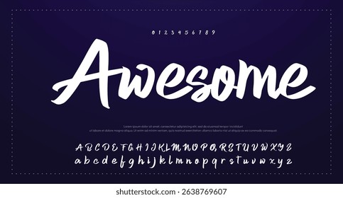 signature Font Calligraphy Logotype Script Brush Font Type Font lettering handwritten 