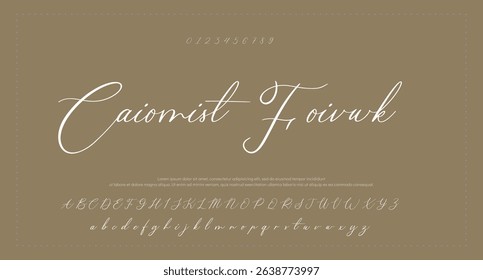 Signature Font Calligraphy Logotype Script Font Type Font lettering handwritten 