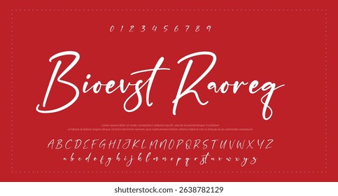 signature Font Calligraphy Logotype Script Brush Font Type Font lettering handwritten 