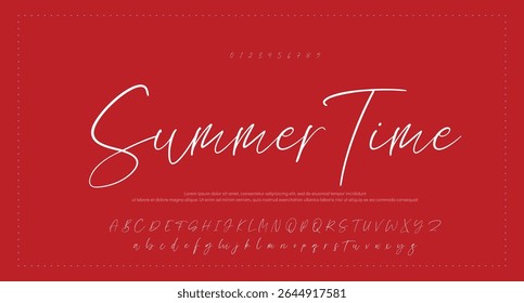 signature Font Calligraphy Logotype Script Brush Font Type Font lettering handwritten
