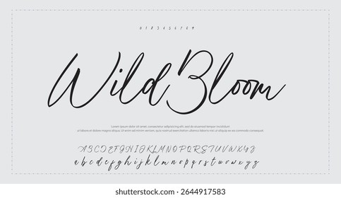 Signatur Schriftart Kalligrafie Logotyp Skript Pinsel Schriftart Schriftart Schriftart handschriftlich