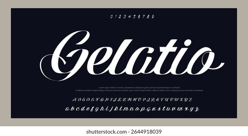 signature Font Calligraphy Logotype Script Brush Font Type Font lettering handwritten