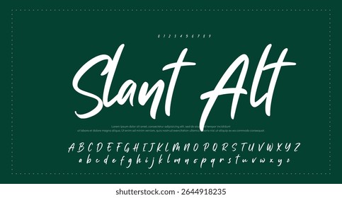 signature Font Calligraphy Logotype Script Brush Font Type Font lettering handwritten