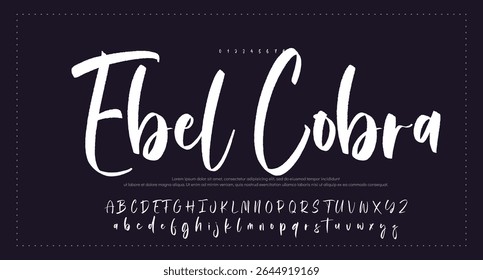 signature Font Calligraphy Logotype Script Brush Font Type Font lettering handwritten
