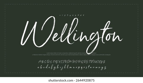 Signature Font Calligraphy Logotype Script Brush Tipo de fuente Letras de fuentes escritas a mano 