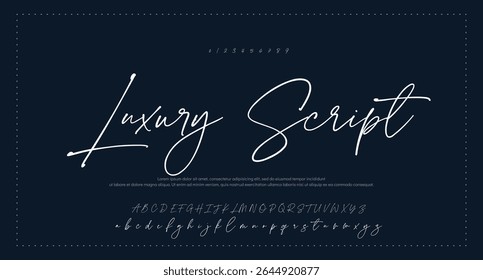 Signature Font Calligraphy Logotype Script Brush Font Type Font lettering handwritten 