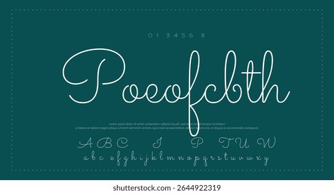 firma Caligrafía de fuentes Logotipo Script Pincel Tipo de fuente Letras de fuentes escritas a mano 