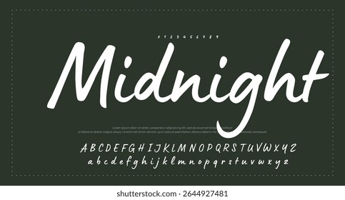 signature Font Calligraphy Logotype Script Brush Font Type Font lettering handwritten 