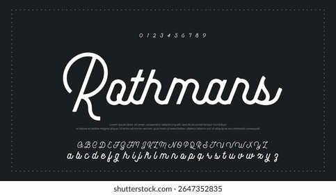 Signature Font Calligraphy Logotype Script Brush Font Type Font lettering handwritten