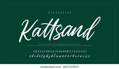 signature Font Calligraphy Logotype Script Brush Font Type Font lettering handwritten 