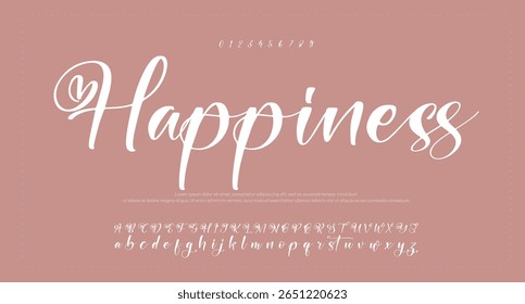 Signature Font Calligraphy Logotype Script Brush Font Type Font lettering handwritten