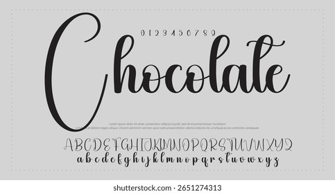 firma Caligrafía de fuentes Logotipo Script Pincel Tipo de fuente Letras de fuentes escritas a mano  