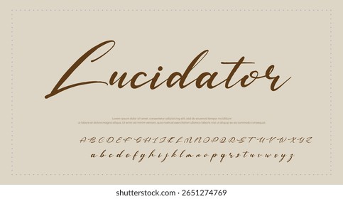 Signature Font Calligraphy Logotype Script Brush Font Type Font lettering handwritten 