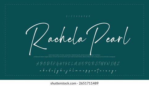 Signatur Schriftart Kalligrafie Logotyp Skript Pinsel Schriftart Schriftart Schriftart handschriftlich