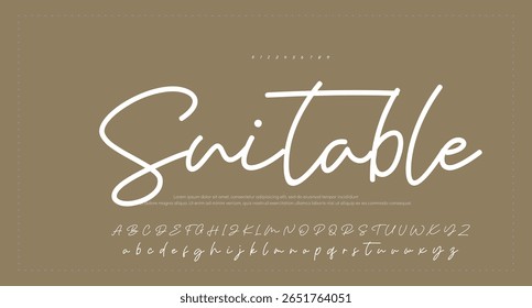 
assinatura Fonte Caligrafia Tipo de Logotipo Script Pincel Tipo de Fonte Letras de fonte manuscritas 